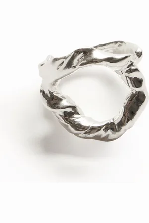 Desigual Anillo letra O baño plata Zalio - - L