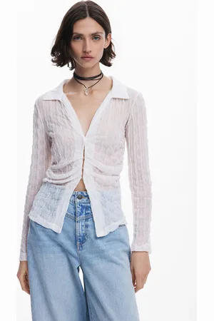 Desigual Camiseta semitransparente - - L