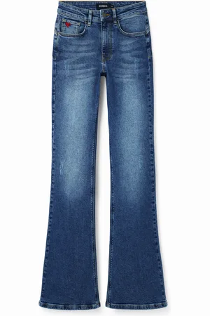 Desigual Vaqueros Flare push- - BLUE - 34