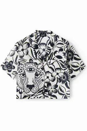 Desigual Camisa cropped jungla - - S