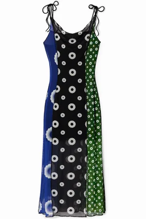 Desigual Vestido midi lencero geométrico - - L