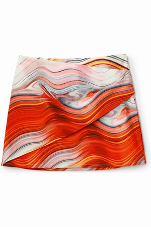 Desigual Minifalda cruzada ondas - - L