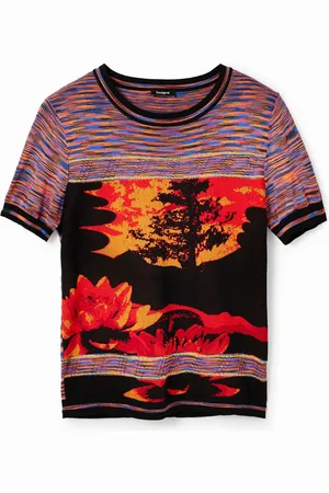 Desigual Camiseta punto paisaje - - L