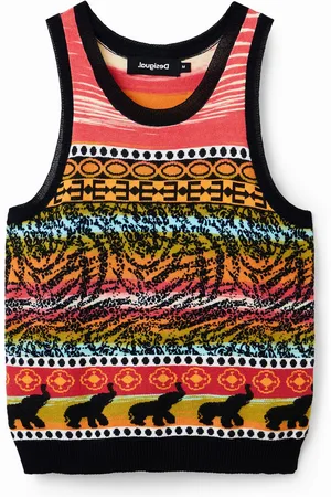 Desigual Camiseta punto cenefas - - L