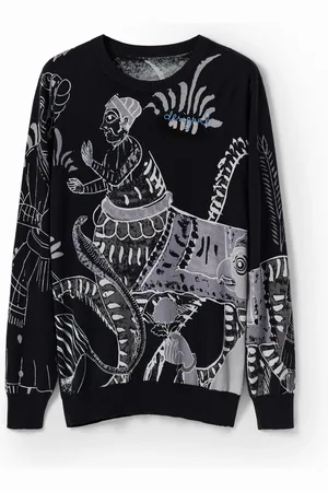 Desigual Jersey fino estampado India - - L