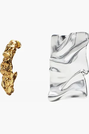 Desigual Pendientes asimétricos baño oro y plata Zalio - - U