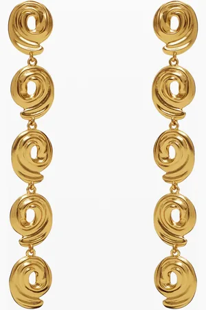 Desigual Pendientes cascada espirales baño oro Zalio - - U