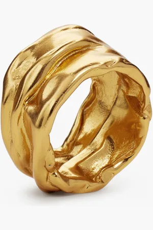 Desigual Anillo ondas baño oro Zalio - - 14