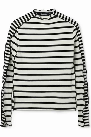 Desigual Camiseta patch rayas - - L