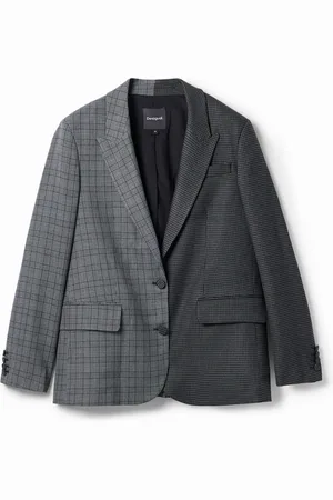 Desigual Blazer recto patch pata de gallo - - L