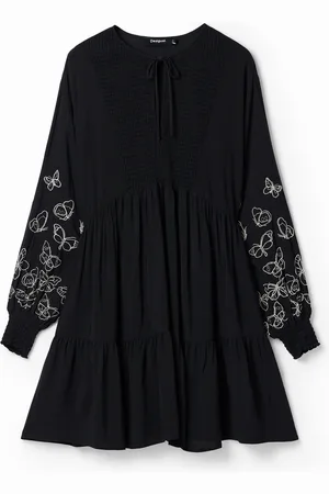 Desigual Vestido corto túnica mariposas - - S