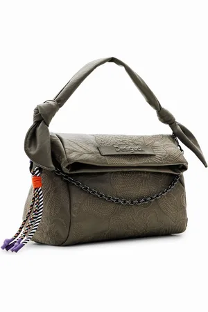 Desigual Bolso mediano bordado flores - - U