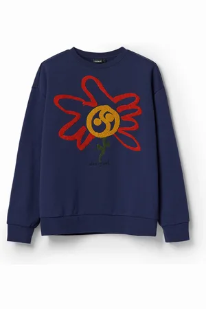 Desigual Sudadera flor luna - - L