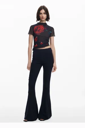 Desigual Pantalón campana flores Tyler McGillivary - - L