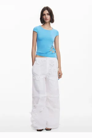 Desigual Camiseta flor troquelada Tyler McGillivary - - L