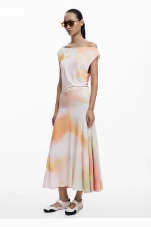 Desigual Vestido largo asimétrico - - L