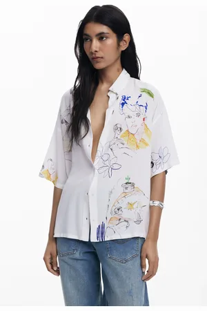 Desigual Camisa manga corta caras - - L