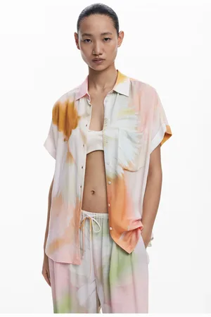 Desigual Camisa manga corta tie- - WHITE - L