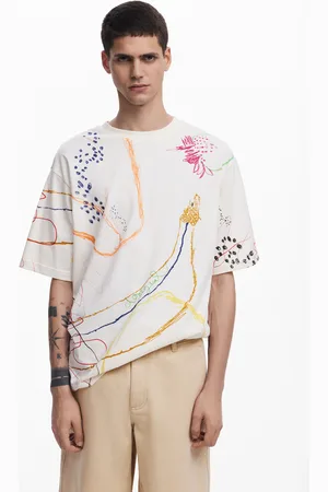 Desigual Camiseta manga corta dibujos - - L