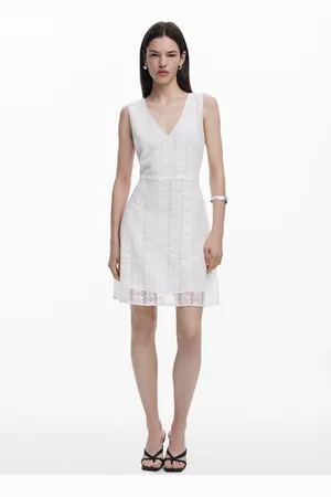 Desigual Vestido encaje sin mangas - - L