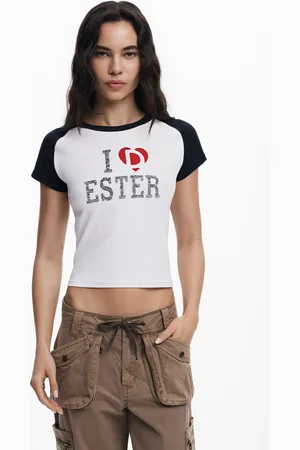 Desigual Camiseta "I love Ester" - - L