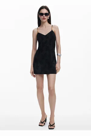 Desigual Vestido mini abalorios - - L