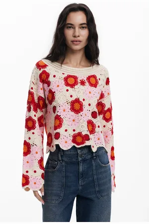 Desigual Top crochet multicolor - - L