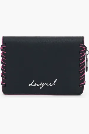 Desigual Monedero pequeño efecto piel trenzado - - U