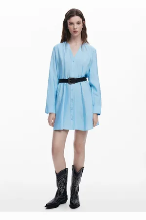 Desigual Vestido camisero cinturón - - L