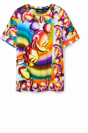 Desigual Camiseta oversize multicolor Mickey Mouse - - L