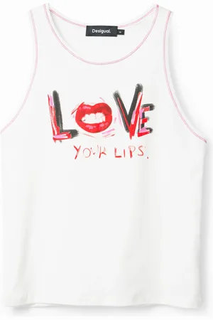 Desigual Camiseta sin mangas mensaje - - L