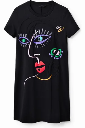 Desigual Vestido camiseta cara arty - - M