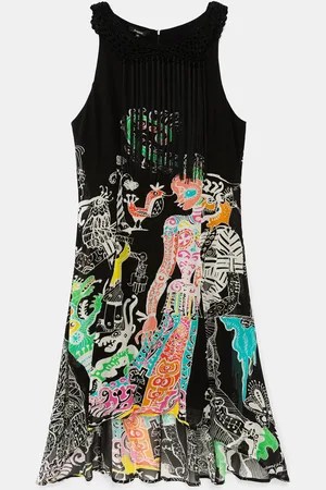 Desigual Vestido con flecos - - 38