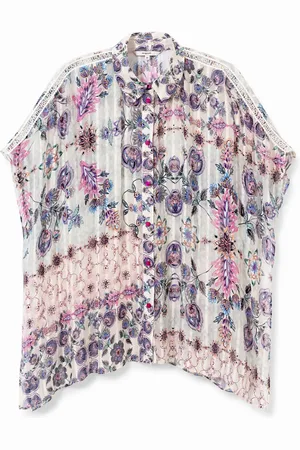 Desigual Camisa boho manga corta - - M