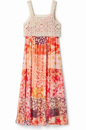 Desigual Vestido largo 2 en 1 patch - - L