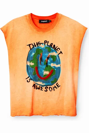 Desigual Camiseta efecto lavado Planet - - XL