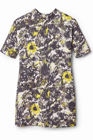 Desigual Vestido corto punto mineral - - L