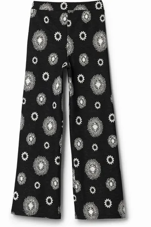 Desigual Pantalón flare geométrico - - 11/12