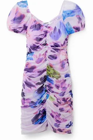 Desigual Vestido corto fruncido M. Christian Lacroix - - L