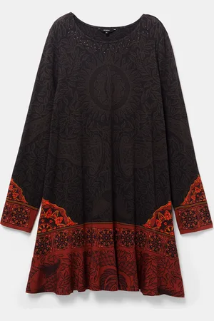 Desigual Vestido trapecio boho - - L