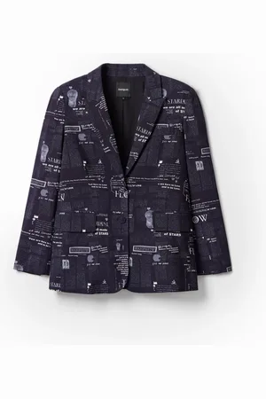 Desigual Blazer collage periódico - - M