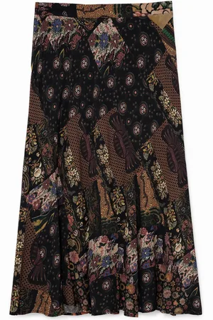 Desigual Falda midi floral - - 36