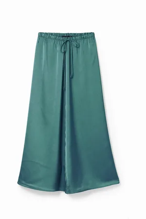 Desigual Falda midi satinada - - L