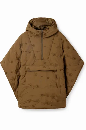 Desigual Poncho acolchado bordados - - U