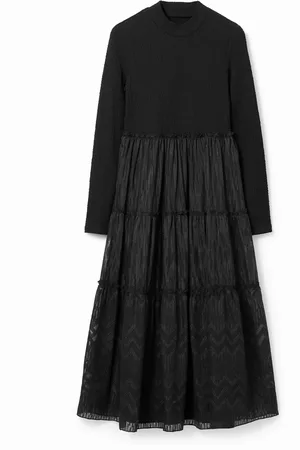 Desigual Vestido midi combinado - - L
