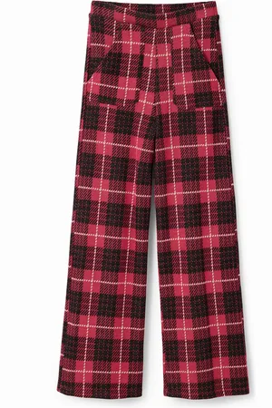 Desigual Pantalón flare cuadros - - 11/12