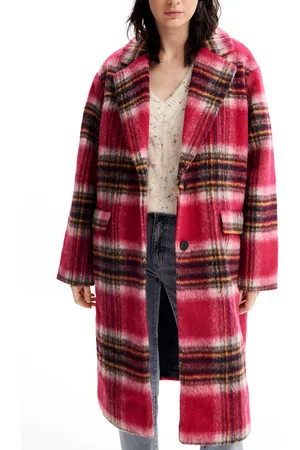 Desigual Abrigo lana cuadros - - L