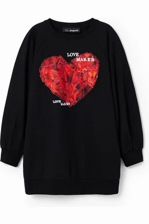 Desigual Vestido sudadera corazón - - 11/12