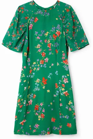 Desigual Vestido corto flores - - S