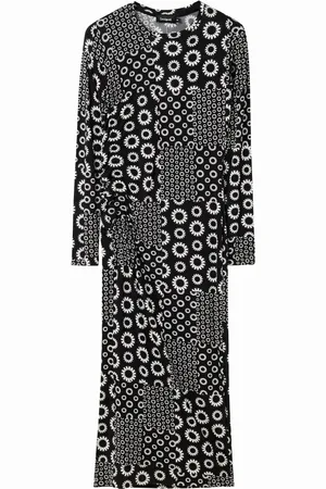 Desigual Vestido midi slim patch - - L
